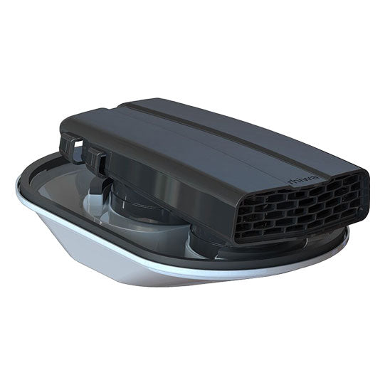 Electric roof ventilator, black, ABS plastic