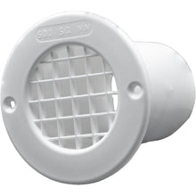 Floor air vent, white, ABS plastic