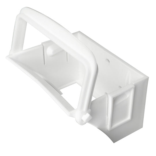 Plastic wheel chock holder, white