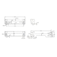 wheel chock f. car transporter, sliding, galvanised