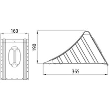 wheel chock G 46, galvanised, DIN 76051
