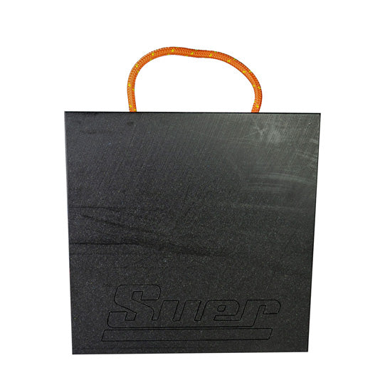 Crane support plate, plastic HMPE 500 R, 400 × 400 × 40 mm