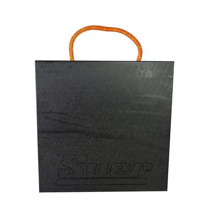 Crane support plate, plastic HMPE 500 R, 400 × 400 × 40 mm