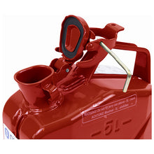 Fuel canister 5 l, sheet steel, red, 120 × 230 × 310 mm