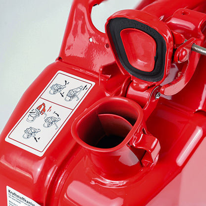 Fuel canister 20 l, sheet steel, red, 165 × 345 × 468 mm