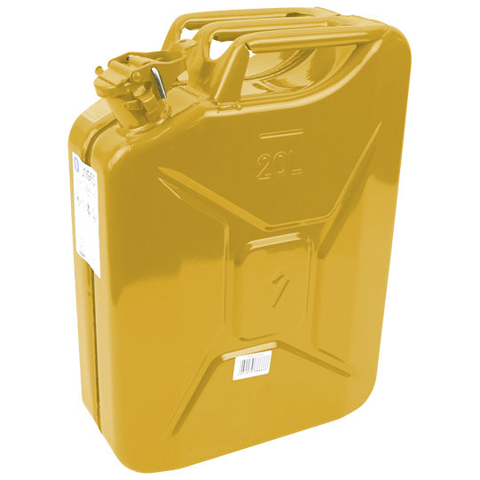 Fuel canister 20 l, sheet steel, yellow, 165 × 345 × 468 mm