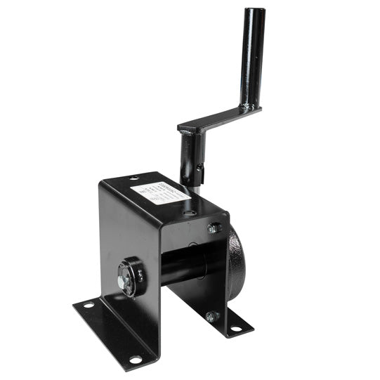 Spare wheel lifting jack w/ removable crank handle