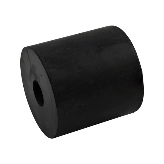 Rubber roller, length 80 mm, Ø 60 mm, bore 17 mm