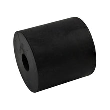 Rubber roller, length 80 mm, Ø 60 mm, bore 17 mm