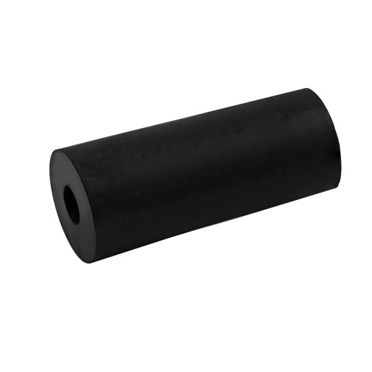 Rubber roller, length 100 mm, Ø 60 mm, bore 17 mm