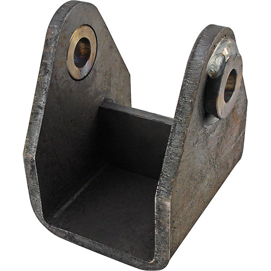 Fr. fjädersko BH130mm, f. fjäderbr. 100 mm, bussning Ø 24mm