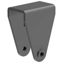 Front spring shoe BH 200mm, f. spring width 100mm,bushing Ø24mm