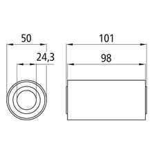 Silentblock ( stl.-rubber bearing bushes ) f. spring width 100