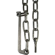 Chain part 8 x 1250 mm, tension lever + eye bolt, natural black