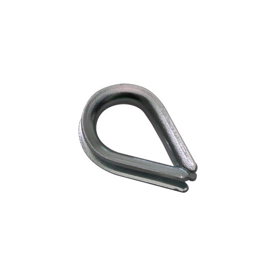 Thimble, galvanised, f. rope Ø 4 mm, RW 5 mm, DIN 6899 Form B