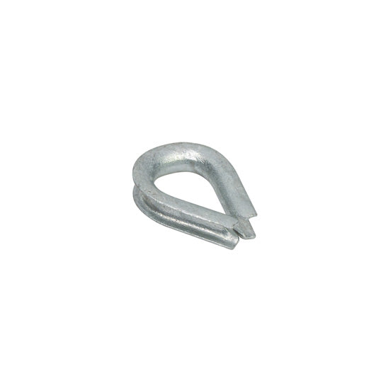 Thimble, galvanised, f. rope Ø 7 mm, RW 8 mm, DIN 6899 Form B