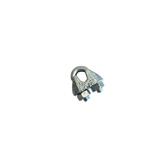 Wire rope clamp, galvanised, f. rope Ø 3 mm, DIN 741