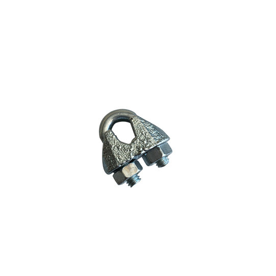 Wire rope clamp, galvanised, f. rope Ø 5 mm, DIN 741