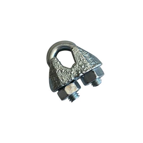 Wire rope clamp, galvanised, f. rope Ø 6 mm, DIN 741