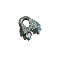 Wire rope clamp, galvanised, f. rope Ø 6 mm, DIN 741