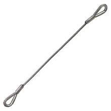 Tipper rope Ø 16 mm, galvanized, with thimbles, 1100 mm