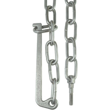 Chain part 6 x 1250mm, tensioning lever + eye bolt, hot-dip gal