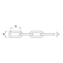 C-link chain, straight, galvanised, 5 mm, 30 m