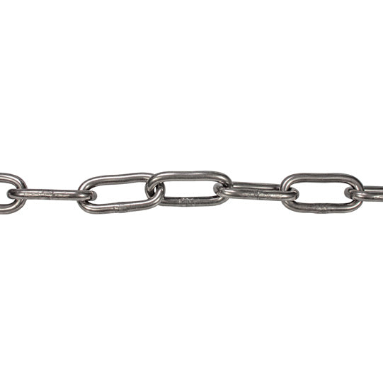 C-link chain, straight, galvanised, 6 mm, 30 m