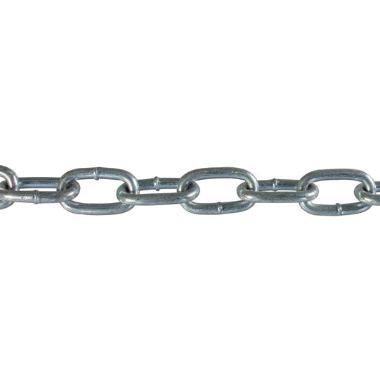 A-link chain, straight, galvanised, 2 mm