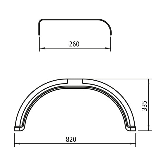Mudguards - plastic E 2680