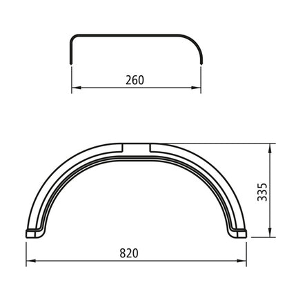Mudguards - plastic E 2680