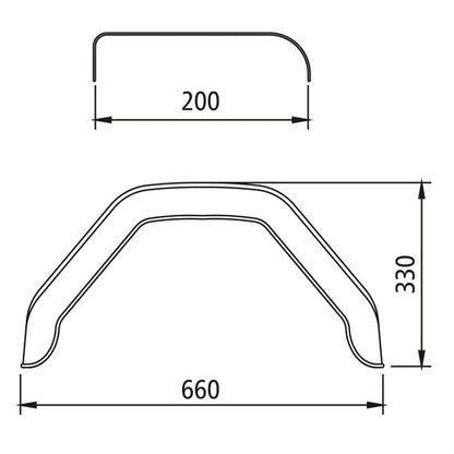 Mudguards - plastic, HMK 2066