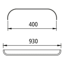 Mudguard - plastic DM - PE 40.940, straight centre section