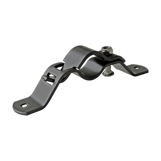 Bracket KS - R straight short black powder-coated. Ø 40 - 42.5
