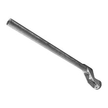 Support tube w/ flange 42 x 830 mm, cranked
