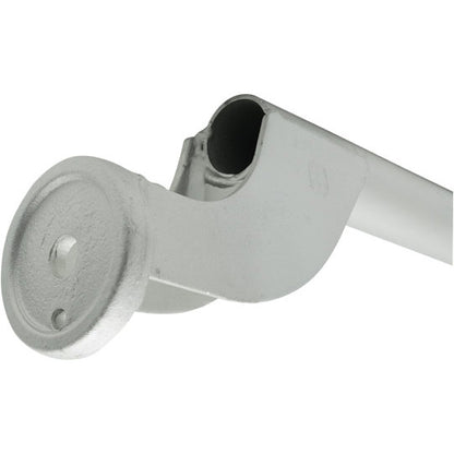 Mudguard support tube w/ flange 42 x 830 mm, cranked