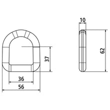 Lashing bracket, loose, hot-dip galvanized