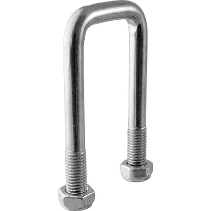 Lashing bracket w/ 2 stop nuts M12, galvanised