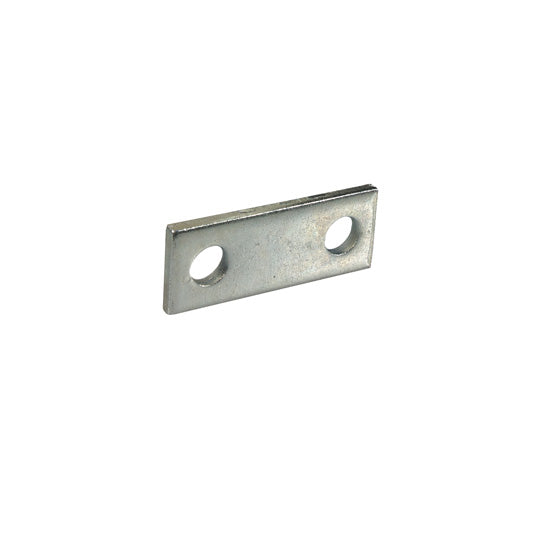 Bracket 80x30x4 mm, w/ 2 holes M 14, galvanised