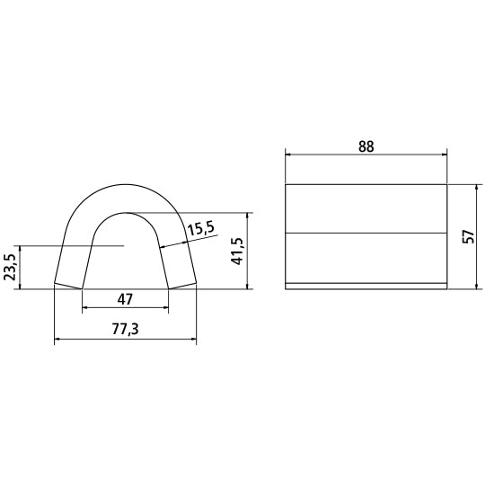 Weld-on lug, raw, f. lashing eye 295131917