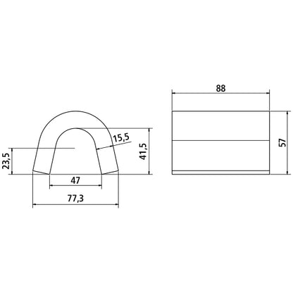 Weld-on lug, raw, f. lashing eye 295131917