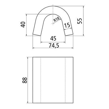 Weld-on lug, raw, f. lashing eye 295131917