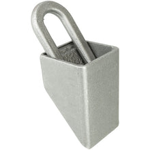 Lashing box (front) w/ loop, raw, 70 mm edge length