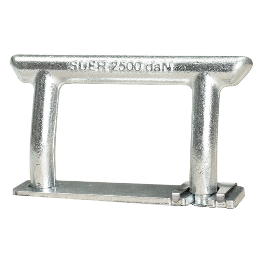 Lashing brkt, galv., w/ strap and SL securing device, 2500 daN