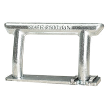 Lashing brkt, galv., w/ strap and SL securing device, 2500 daN