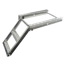2-step stepladder, stl. hot-dip galvanized, extendable