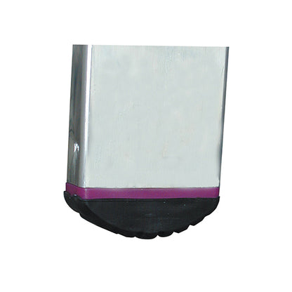 Enkel stege med 7 stegpinnar, aluminium, 1950 mm längd