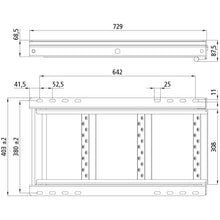 Trailer steps, 3-steps,steel Geometcoated,retractable,729x403mm