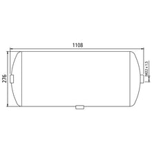 Compressed air tank, sheet stl., 60 litres, 276 × 1108 mm