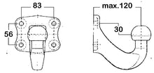 Screw-on plate w/ ball neck 329 062